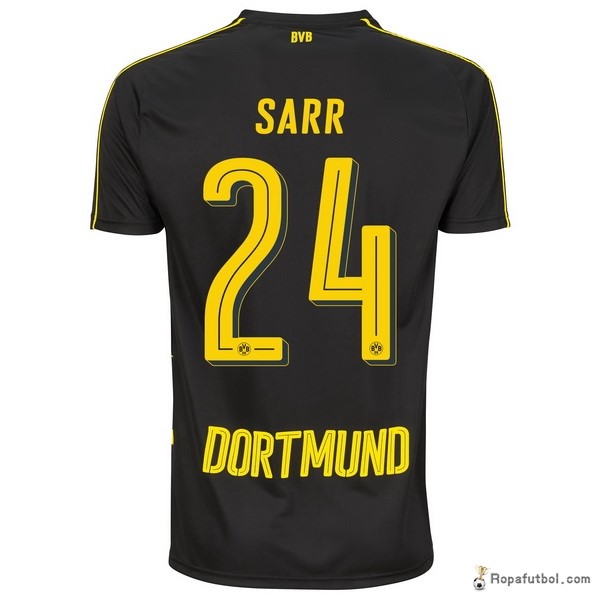 Camiseta Borussia Dortmund Replica Segunda Ropa Sarr 2016/17 Negro